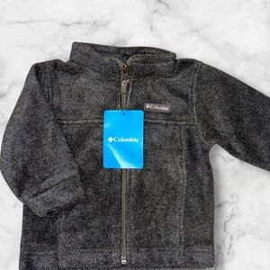 Columbia Grey Full-Zip Fleece Jacket